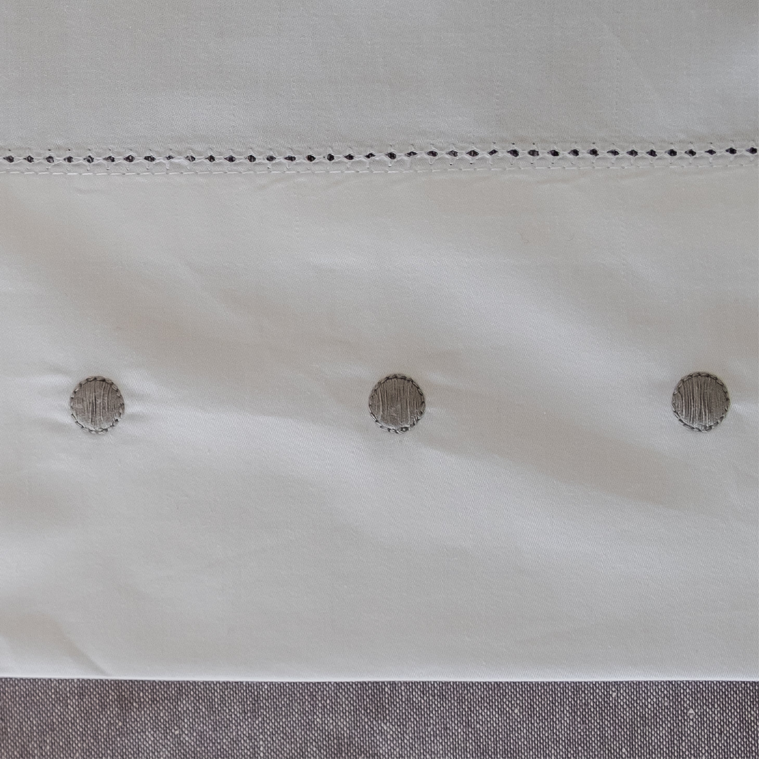 Juego de Sábanas Palace Blanco Gris