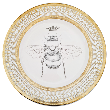 PLATO FONDO ABEJA ORO image 1