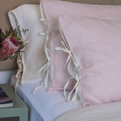 Set Cubre Plumón Lino Reversible Rosado