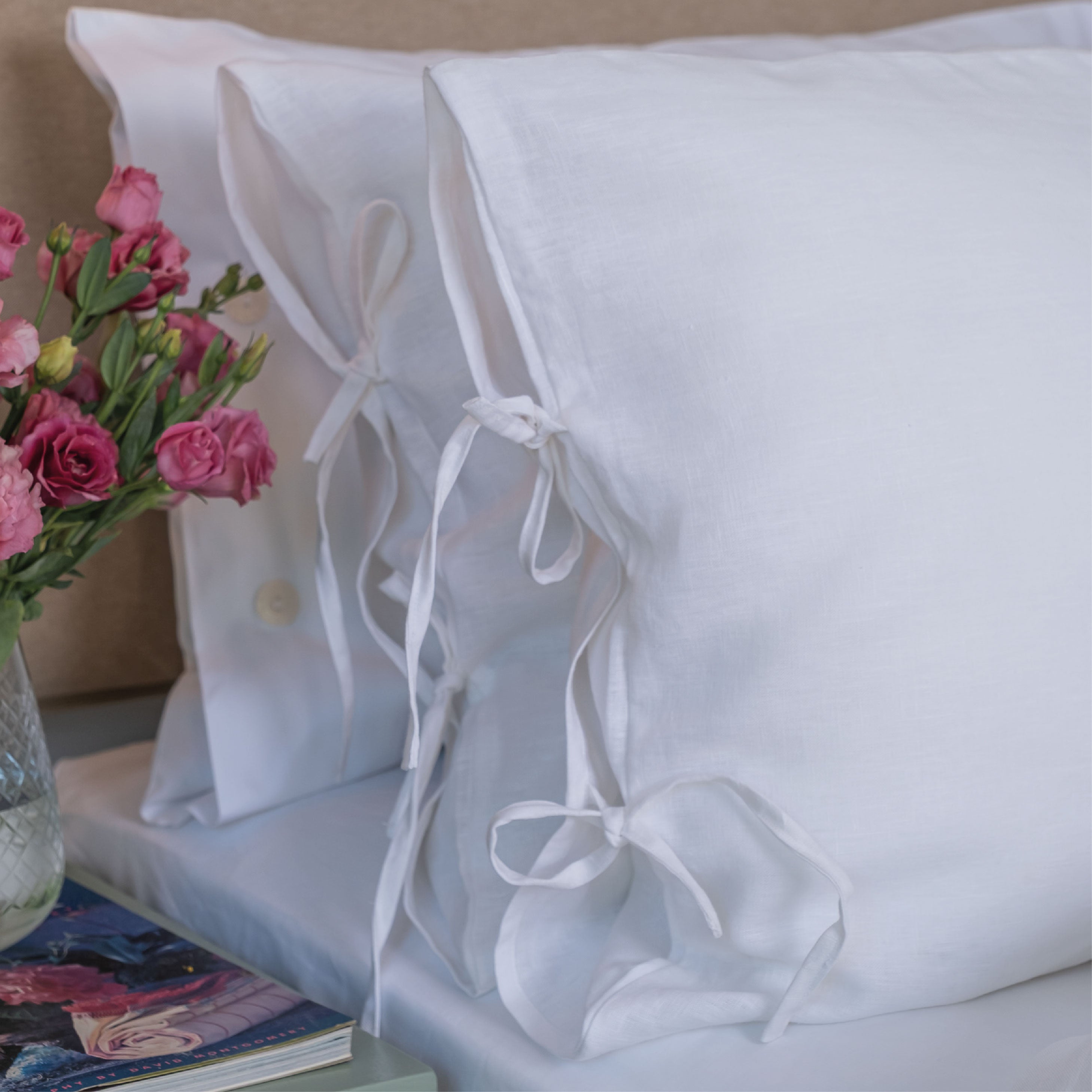 Set Cubre Plumón Lino Reversible White