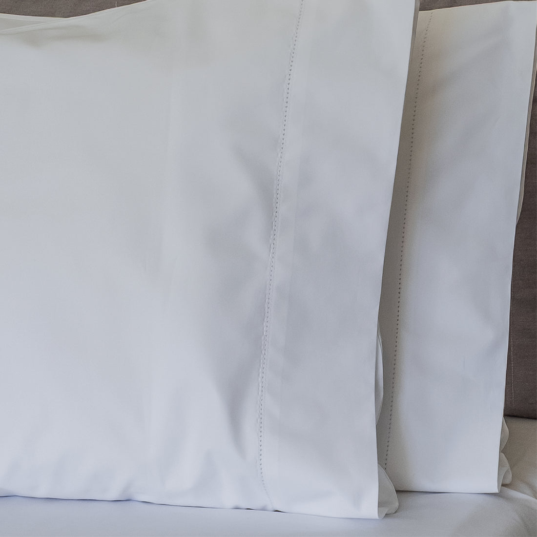 Juego de Sábanas Deshilado Blanco