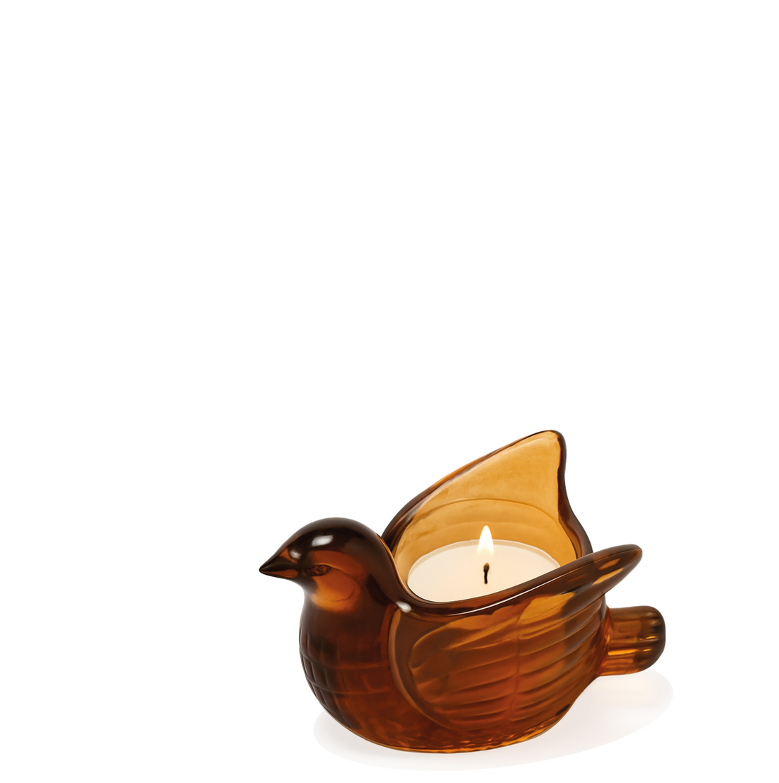 DECORACION  PAJARITO DE LUZ AMBAR image 0